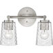 Ashli 2 Light 13.5 inch Brushed Nickel Vanity Light Wall Light